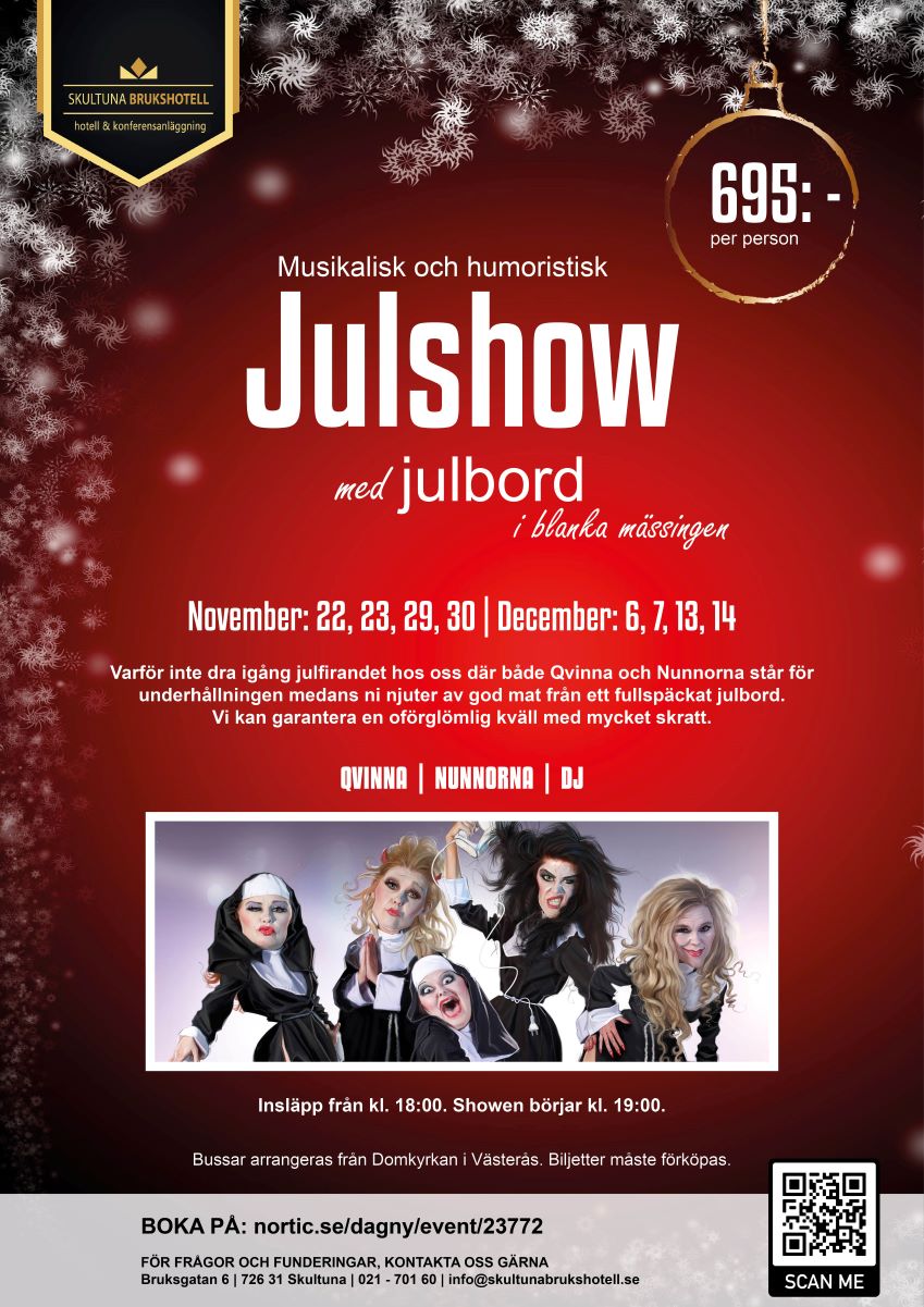 Julshow affisch liten